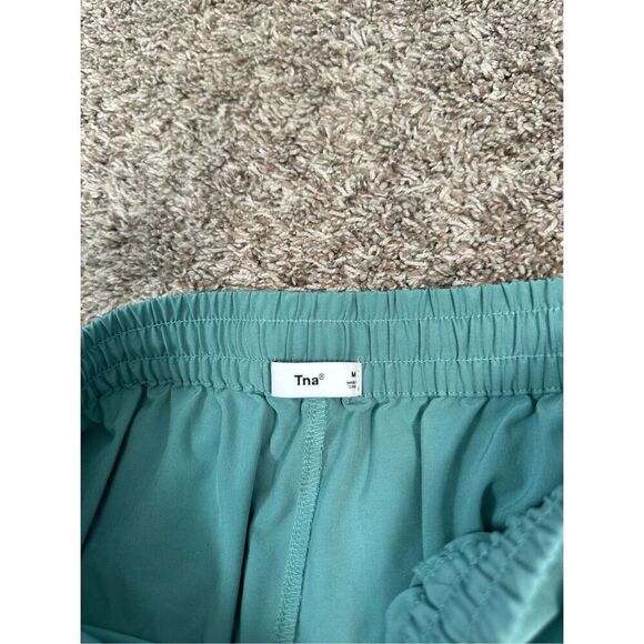 Aritzia TNA Speed Jogger Athletic Drawstring Tapered Leg Pull on Teal Blue Sz M - Picture 4 of 10